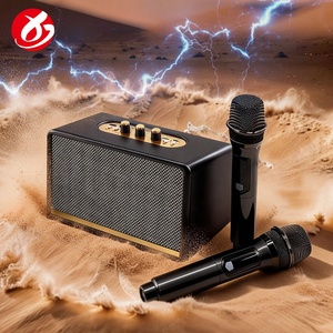 Nouvelle radio rétro en bois de bureau M19 20W à volume élevé, mini stéréo, cadeau de vacances, karaoké, haut-parleur Bluetooth portable sans fil - Product Image 4