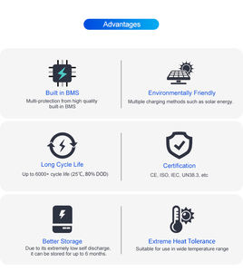 HIZNリチウム電池リチウム150AH 51.2 Vバッテリー10kwh 15 kw家庭用エネルギー貯蔵Lifepo4バッテリーパックソーラー用 - Product Image 5
