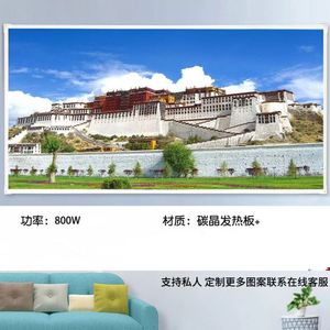 800W-B Calentamiento rápido Montado en la pared y montado en el techo Control de 800W Calentador de panel de cristal de carbono infrarrojo lejano - Product Image 3