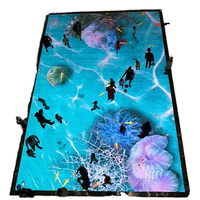 Dalles d'affichage LED interactives 4K couleur pleine P2.5/P2.976/P3.91 pour intérieur, avec détection de mouvement, pour piste de danse, mur vidéo, scène de mariage
