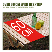 Table pliante portable en bois massif pour pique-nique, camping, tourisme et jardin, vente en gros