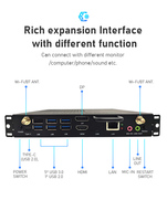 PC Industrial OPS Intel I5 de 12.ª Generación, RAM Integrada LPDDR5 de 4800 MHz, NVMe SATA de Doble Protocolo, 4K, Ventilador OPS, Suministro de Fábrica, Pizarra Interactiva
