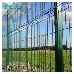 Fourniture directe d'usine clôture de jardin incurvée 3D de haute <span class=keywords><strong>sécurité</strong></span> 6ft chlorure de polyvinyle enduit galvanisé 5mm traité sous pression Nature - Product Image 2