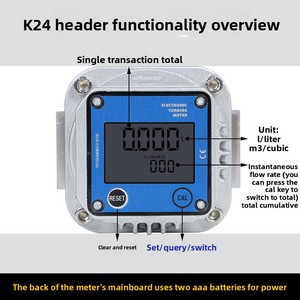 Zeer nauwkeurige elektronische digitale display-gasstroommeter van aluminiumlegering met band voor directe stroommeting - Product Image 3