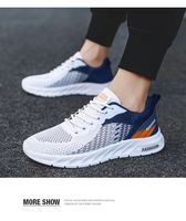 Chaussures de course pour hommes, sportives, décontractées, respirantes, avec empeigne en mesh, antidérapantes, tendance mode, pour toutes les saisons