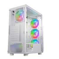 Boîtier d'ordinateur de jeu OEM SAMA, couleur blanche, joli, avec trous de refroidissement