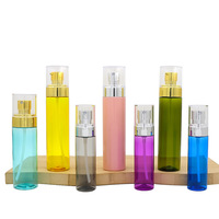 Mousse cosmétique de luxe 30ml 40ml 50ml 60ml jaune rose coloré PET plastique Spray anti-moustique flacon cosmétique Transparent