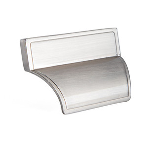 Asa de Zamak, modelo hoz, distancia de 32 cm, acabado efecto acero inoxidable - Product Image 2