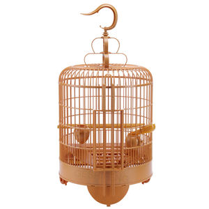 Yüksek kaliteli kuş kafesi plastik banyo yuvarlak kafes plastik kuş kafesi papağan güvercinler için fantezi fabrika toptan asılı kafes - Product Image 4