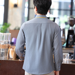 Chemises à manches longues pour serveurs de restaurant et d'hôtel, uniformes de serveurs, chemises unisexes pour serveurs - Product Image 2