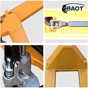 Transpaleta Manual Hidráulica de Acero de 2000 kg/3000 kg con Ruedas de Nylon PU, Freno de Mano Hidráulico, Certificación <span class=keywords><strong>TUV</strong></span> CE GS, Logística de Almacén - Product Image 6