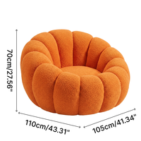 Canapé paresseux Yog pour salon et chambre, fauteuil lounge moderne, gain de place, tissu pelucheux, ultra doux, luxe léger, siège individuel personnalisable