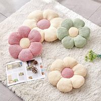Coussin de sol en forme de fleur, coussin de siège, coussin décoratif mignon pour la chambre et coussin décoratif en peluche pour le lit