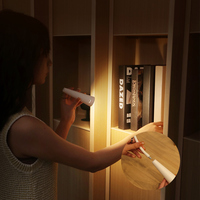 Lampe de table créative multifonctionnelle pour étudiants, portable, flexible, réglable, pliable, minimaliste, rechargeable, pour l'étude