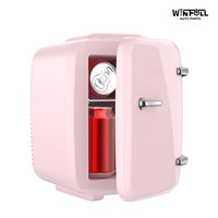 Mini-réfrigérateur électrique 4L - Portable pour hôtel, usage domestique, dortoir, voyage, voiture - Sans givre, fonctionnement silencieux, économe en énergie