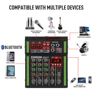 Mélangeur audio 4 canaux MP3 48V Alimentation fantôme De Audio RAC IN/OUT <span class=keywords><strong>Interface</strong></span> numérique Enregistrement GR4M - Product Image 5
