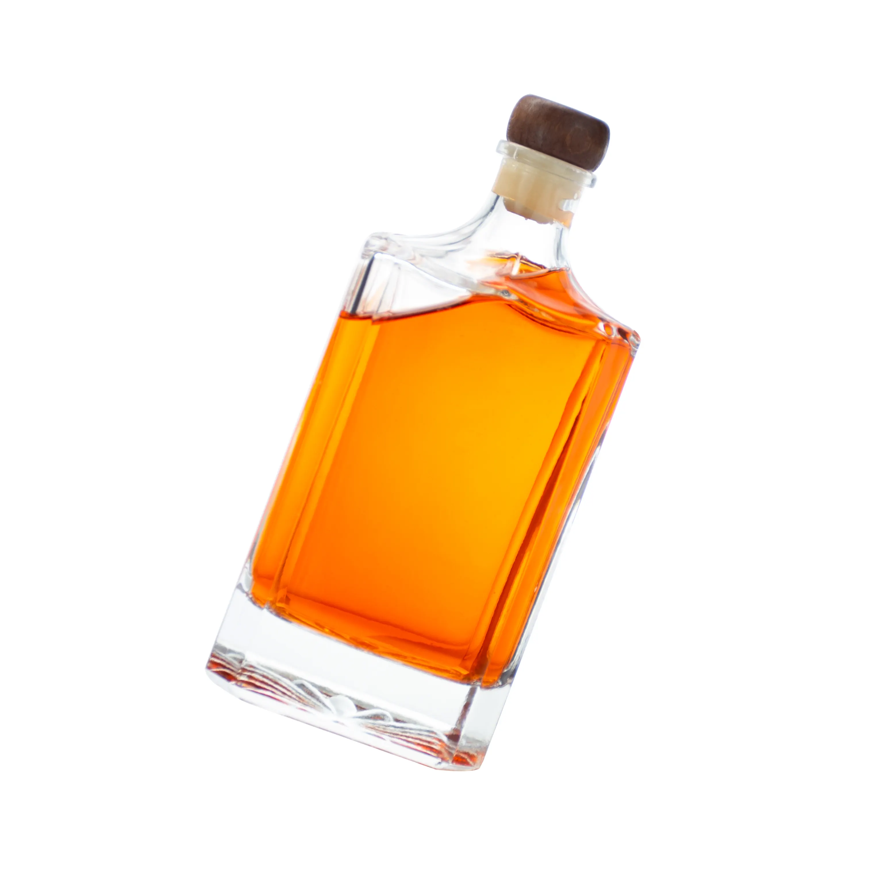 Best Verkopende Glazen Whiskyfles Whiskyfles 500Ml 700Ml 750Ml 1000Ml Voor Wodka Liquor Spirits Gin Rum Tequila Whisky Alcohol