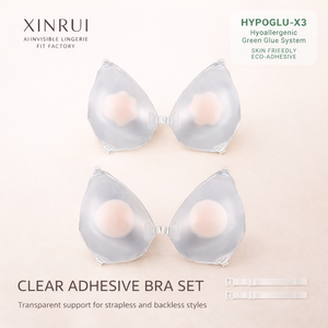 <span class=keywords><strong>Reggiseno</strong></span> da donna in silicone trasparente a goccia, color block, sexy, impermeabile, con chiusura frontale, traspirante, senza cuciture, a mezza coppa, senza schienale - Product Image 1