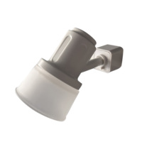Kit de spots intérieurs de style simple et blanc à LED intégrées de 46 pouces avec éclairage sur rail de 3 litres