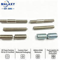 Vis à six pans creux en acier au carbone Malaxy, entièrement filetées, à pointe coupée, DIN 916, zinguées