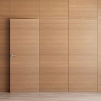 CBMMart Porte invisible au design moderne sans cadre Porte cachée en chêne peint mat