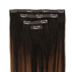 Cheveux indiens épais, extrémités soyeuses, lisses, vierges, non-remy, qualité salon, injection invisible, clip invisible en PU, cheveux à clipser - Product Image 4