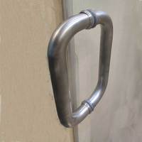 Porte de douche coulissante en verre trempé sans cadre au design moderne KMRY, avec plateau rectangulaire droit, garantie de 2 ans pour une utilisation dans les salles de bain d'hôtel