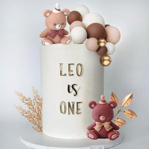 Decorazione per <span class=keywords><strong>Torta</strong></span> di <span class=keywords><strong>Compleanno</strong></span> per Bambini a Forma di <span class=keywords><strong>Orsetto</strong></span>, Decorazione per Torte Natalizie e Pasquali - Product Image 4