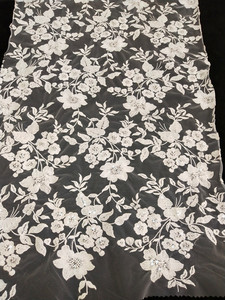 Tinh tế hoa văn cô dâu <span class=keywords><strong>Crochet</strong></span> Ren Vải thêu với nặng đính cườm cho váy cưới - Product Image 2