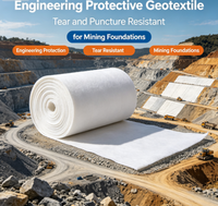 Géotextile de protection d'ingénierie résistant aux déchirures et aux perforations pour les fondations minières