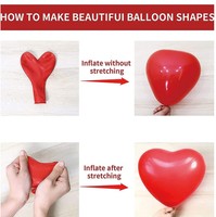 Ballons en latex en forme de cœur multicolores de 10 pouces, 2,2 g, pour anniversaire, remise de diplôme, Noël, fête des mères, Halloween