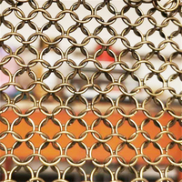 Rideau en maille métallique sur mesure de haute qualité pour la décoration d'hôtels, bureaux, centres commerciaux et applications architecturales