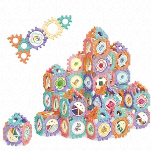 182 teile selbstgemachte spleiß bauklötze spielzeug kinder ineinandergreifende bauklötze pädagogisches spielzeug bausteine verbinden bausatz - Product Image 1