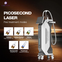 Máquina de Eliminación de Pigmentación de Tatuajes con Láser Picosegundo de 2000Ps, 532Nm, 1064Nm, Láser Nd Yag Q-Switched