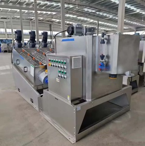 Presse de déshydratation industrielle modèle 401, grande capacité, pour stations d'épuration, pompe à vis pour boues, en acier inoxydable - Product Image 5