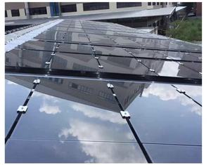 ألواح الطاقة الشمسية الزجاجية CIGS (سيلينيد النحاس والإينديوم والجاليوم) بنسبة نفاذية 19٪ للتركيب المتكامل مع المباني الخارجية (BIPV) - Product Image 2