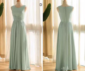 Abiti da Damigella <span class=keywords><strong>Verde</strong></span> Salvia in Chiffon Fluido, Abiti da Cerimonia Mix & Match per <span class=keywords><strong>Damigelle</strong></span> - Product Image 5