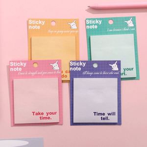 HengXin Creative <b>Sticky</b> <b>Note</b> English Stationery Notepad With Top <b>Sticky</b> School Supplies Colorful - Product Image 2