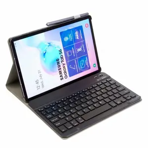 2023 Spanish English German French more languages wireless keyboard leather case cover for tablet 10 inch