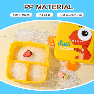 Trẻ Em Nhựa Bento Hộp Ăn Trưa 3 Khoang Lò Vi Sóng An Toàn Thực Phẩm Lưu Trữ Container Muỗng Bao Gồm Hộp Ăn Nhẹ Sinh Thái Thân Thiện Với Hộp Ăn Trưa - Product Image 5