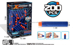 Alta calidad 100PCS/200 PCS/box <span class=keywords><strong>Balas</strong></span> <span class=keywords><strong>de</strong></span> ESPUMA EVA SUAVE para niños con paquete <span class=keywords><strong>de</strong></span> caja colorida - Product Image 6