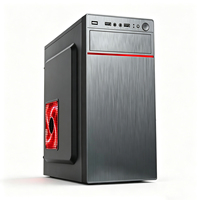 Boîtier PC Gaming ATX en Acier SPCC 0.35 avec Panneau Frontal USB, Mini Tour, Accessoires pour Serveur Réseau