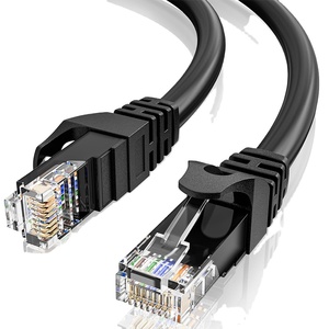 สายแพทช์คอปเปอร์เปลือย CAT6A UTP ขนาด 26AWG 28AWG หุ้ม PVC หัว RJ45 8P8C ได้มาตรฐาน ROHS ความยาว 1 เมตร สายเคเบิลเครือข่าย - Product Image 3