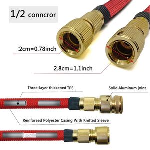 Fabricación de fábrica Manguera de jardín Manguera extensible Alta presión Telescópica Flexible Lavado de autos Riego de jardín Tubería de agua mágica - Product Image 2