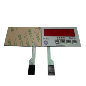 Nhà máy tùy chỉnh Tactile dập nổi nút 4 phím màng chuyển đổi màng bàn phím với 3m467 dính cho thiết bị điện - Product Image 1