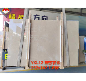 Diseño interior de lujo moderno para villas Panel de pared de mármol beige <span class=keywords><strong>Shanna</strong></span> de gama alta Pulido Bianco Botticino Losa grande para elegante - Product Image 1