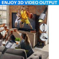 ZOGUO 4K câble d'extension HDMI HDMI 2.0 cordon d'extension mâle à femelle 18Gbps haute vitesse prend en charge 4K/60Hz 3D Full HD HDCP 2.2
