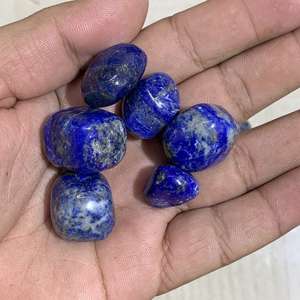 ลูกปัดหินลาพิส ลาซูลีธรรมชาติทรงกลม หินควอตซ์และหยกเม็ดกลมสำหรับตกแต่ง ขนาด 3 มม. 8 มม. 9 มม. 14 มม. 40 มม. ความสูงต่างๆ - Product Image 6