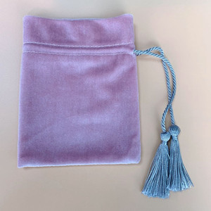 Dây Rút Tùy Chỉnh In Logo Đồ Trang Sức Pouch Mini Nhung Da Lộn Túi Đồ Trang Sức Nắp Nhỏ Đồ Trang Sức Vòng Đeo Tay Vòng Cổ Nhẫn Pouch - Product Image 5