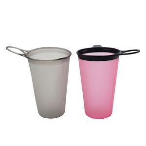 Gobelet en silicone portable résistant aux hautes températures 200/250 ml sans BPA, pliable, pour les sports de plein air, gobelet à eau souple - Product Image 4